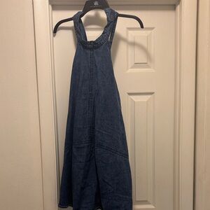 Free People Soft Indigo Chambray swing dress